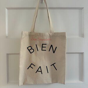 Madewell Canvas Tote Bag – “San Francisco” Embroidered Detail